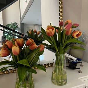 Cheerful Orange and Yellow Faux Floral Bouquet